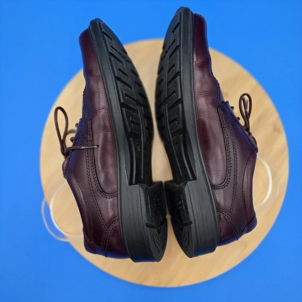 Ecco Helsinki Shoes Oxfords Dress Cordovan/Brown Leather Men's‎ US 7-7.5 EU 41